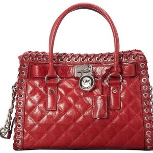 Michael Kors Hippie Grommet Hamilton E/W Satchel